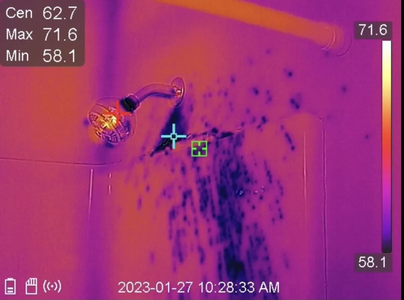 Infrared Shower Leak